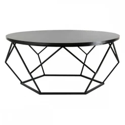 Stolik kawowy Diamond 90 cm czarny LOFT