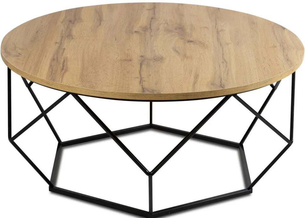 Stolik kawowy Diamond 90 cm Dąb Lancelot LOFT