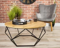 Stolik kawowy Diamond 90 cm Dąb Lancelot LOFT
