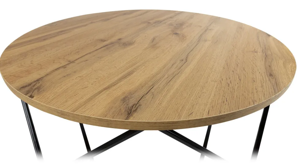 Stolik kawowy Diamond 90 cm Dąb Lancelot LOFT