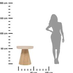 Stolik kawowy Hercyna 40 cm beżowy
