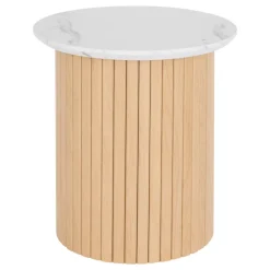 Stolik kawowy Homelya 45 cm biały marmur
