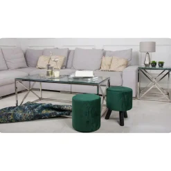 Stolik kawowy Nelja Silver 55 cm