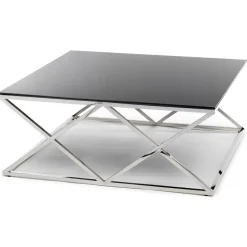 Stolik kawowy Timantti Silver Black 110
