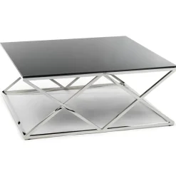 Stolik kawowy Timantti Silver Black 110