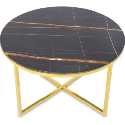 Stolik kawowy Vertigo Gold Black 80 cm