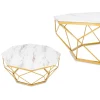 Stolik kawowy Volare Gold White