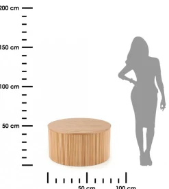 Stolik kawowy Woody Natural 80 cm