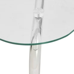 Stolik kawowy 100x60cm srebrny Hecate