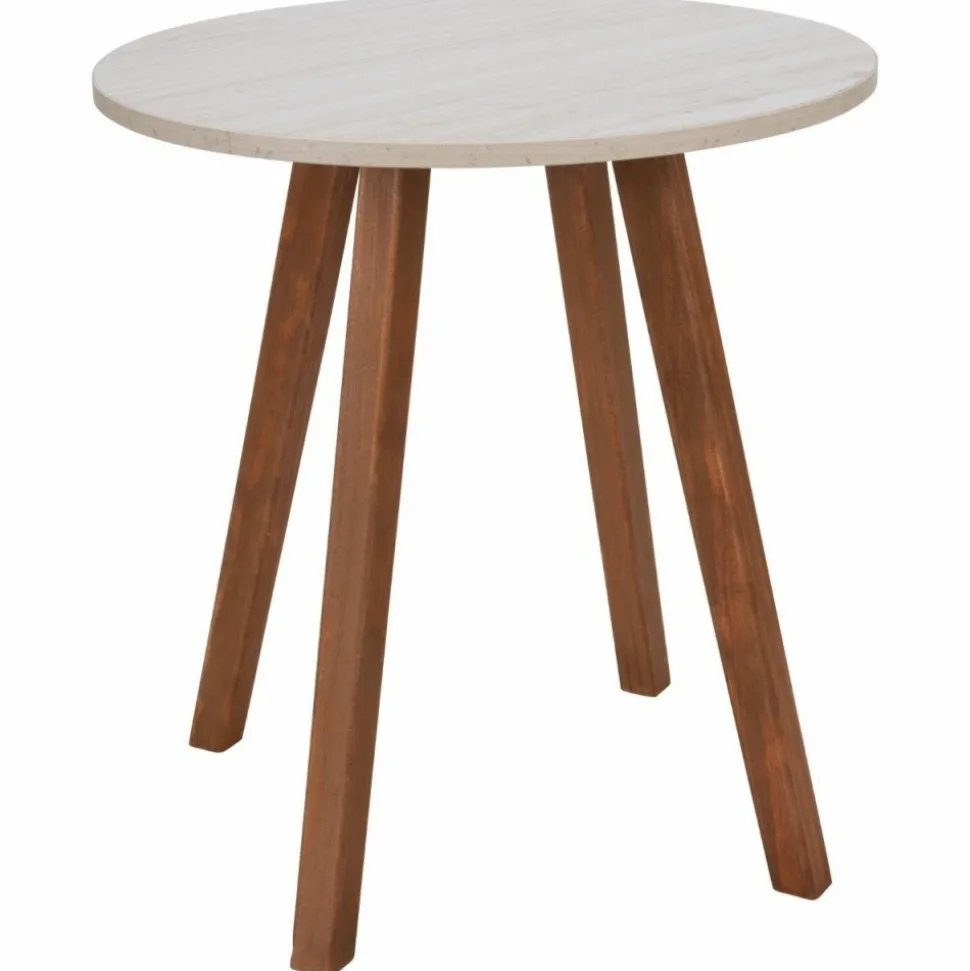Stolik kawowy z blatem w imitacji marmuru 40x43 cm