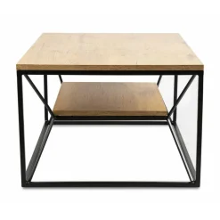 Stolik kawowy z półką 80x60 cm BasicLoft