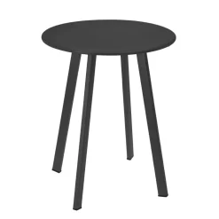 Stolik metalowy okrągły szary mat 40 cm