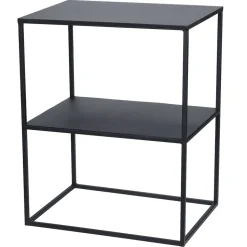 Stolik pomocniczy metalowy z półką LOFT 50 cm