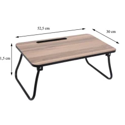 Stolik składany pod laptopa z tacą 52,5x30 cm