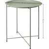 Stolik boczny metalowy zielony 47xh50 cm * HowHomely Best