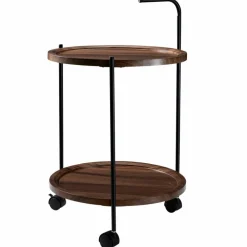 Stolik boczny na kółkach z 2 półkami 40xh67 cm * HowHomely Discount