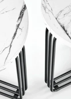 Stolik kawowy Antica White Marble 55 cm * Halmar
