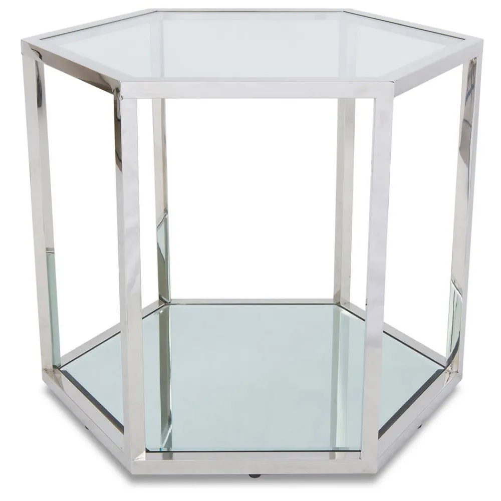 Stolik kawowy Cube Silver * HowHomely Best