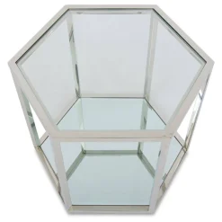 Stolik kawowy Cube Silver * HowHomely Best