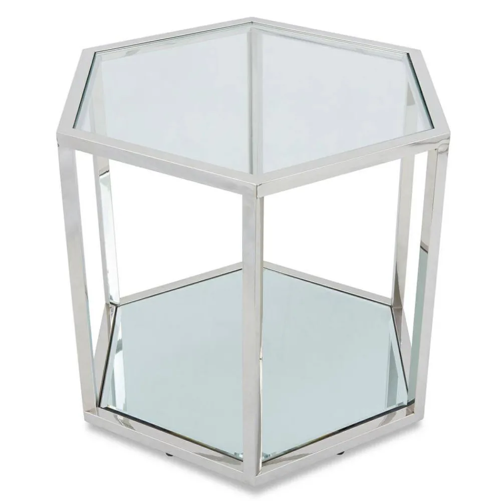 Stolik kawowy Cube Silver * HowHomely Best