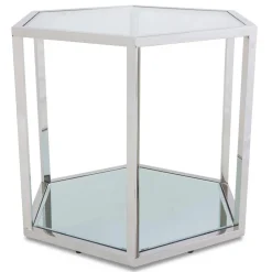 Stolik kawowy Cube Silver * HowHomely Best