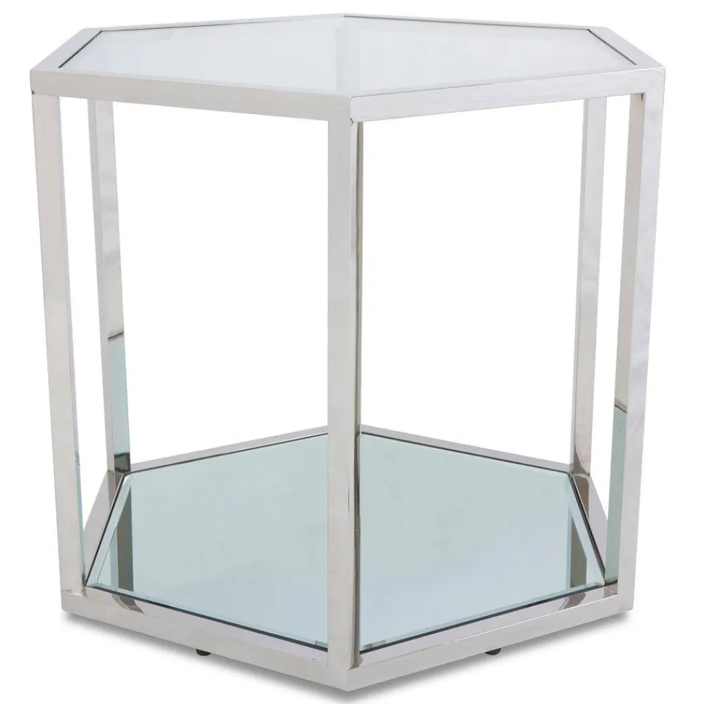 Stolik kawowy Cube Silver * HowHomely Best