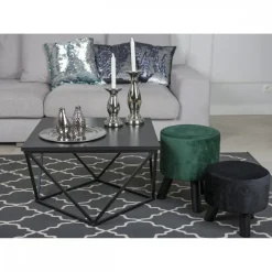 Stolik kawowy Curved 60 cm czarny * HowHomely Clearance