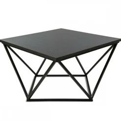 Stolik kawowy Curved 60 cm czarny * HowHomely Clearance