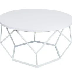 Stolik kawowy Diamond 70 cm biały GLAMOUR * HowHomely Outlet