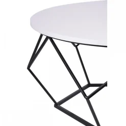 Stolik kawowy Diamond 90 cm czarno biały LOFT * HowHomely Best
