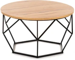 Stolik kawowy Diamond 70 cm Dąb Lancelot LOFT * HowHomely Sale