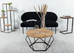 Stolik kawowy Diamond 70 cm Dąb Lancelot LOFT * HowHomely Sale