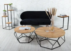 Stolik kawowy Diamond 70 cm Dąb Lancelot LOFT * HowHomely Sale