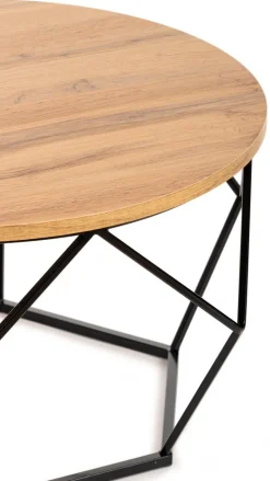 Stolik kawowy Diamond 70 cm Dąb Lancelot LOFT * HowHomely Sale