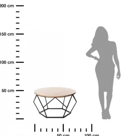 Stolik kawowy Diamond 70 cm San Marino LOFT * HowHomely