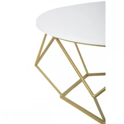 Stolik kawowy Diamond 90 cm złoto biały GLAM * HowHomely Best
