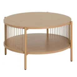 Stolik kawowy GAIA w naturalnym wykończeniu 74 cm * HowHomely Best