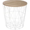 Stolik kawowy Kumi biały 40 cm * Atmosphera Discount