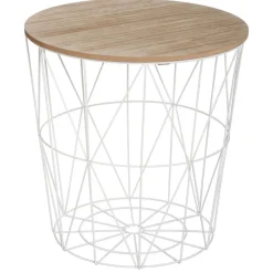 Stolik kawowy Kumi biały 40 cm * Atmosphera Discount