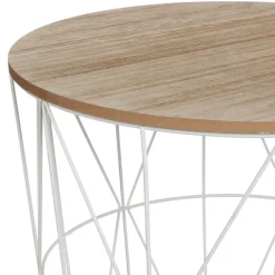 Stolik kawowy Kumi biały 40 cm * Atmosphera Discount