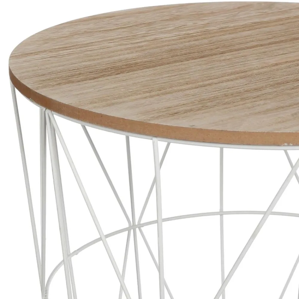 Stolik kawowy Kumi biały 40 cm * Atmosphera Discount