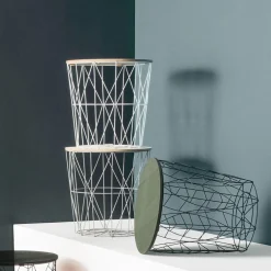 Stolik kawowy Kumi biały 40 cm * Atmosphera Discount