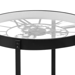 Stolik kawowy Meca z zegarem 50 cm * Atmosphera Discount