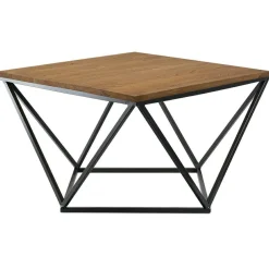 Stolik kawowy OakLoft 60cm cz. ciem. dąb * HowHomely Outlet