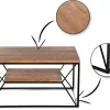 Stolik kawowy OakLoft 80 cm dębowy loft * HowHomely Best