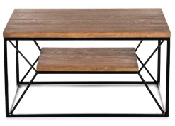 Stolik kawowy OakLoft 80 cm dębowy loft * HowHomely Best