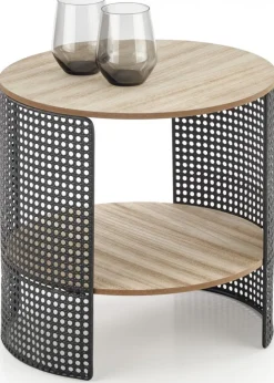 Stolik kawowy Trafica Black Natural * Halmar Outlet
