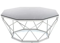 Stolik kawowy Volare Silver Black * HowHomely Discount