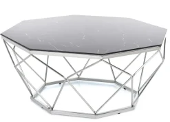 Stolik kawowy Volare Silver Black * HowHomely Discount