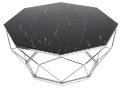 Stolik kawowy Volare Silver Black * HowHomely Discount